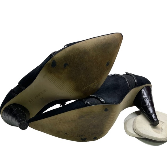 Anne Klein - Masupernova - black suede Ankle Bootie - size 6.5 M - Picture 6 of 8